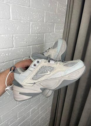 Кросівки найк м2к жіночі nike m2k tekno grey, женские кроссовки найк серые, кросівки жіночі демісезонні6 фото