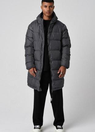 Куртка парка мужская vamos серый