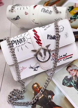 Женская сумка в стиле pinko graffiti2 фото