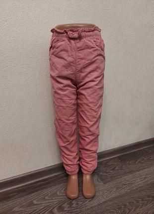Розовые вельветовые штаны, пудровые джогеры4 фото