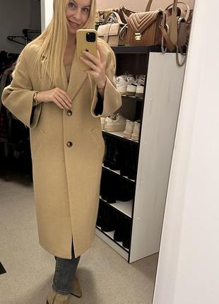 Идеальное плотное шерстяное пальто от бренда zara4 фото