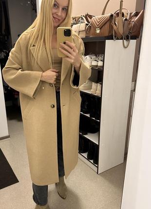 Идеальное плотное шерстяное пальто от бренда zara8 фото