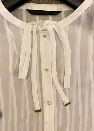 Женственная блуза zara, размер s3 фото