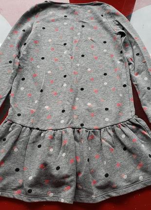 H&m basic платье детское теплое девочке 6-7-8л 116-122-128см5 фото