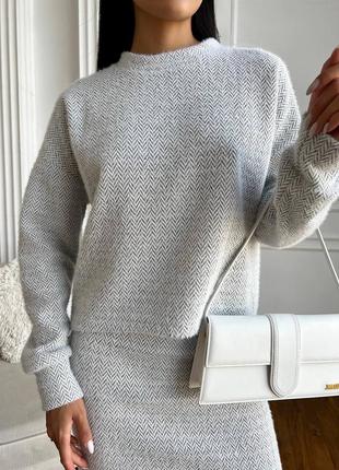 Костюм светр і спідниця шанель7 фото