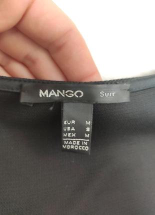 Базовое чёрное короткое платье mango3 фото