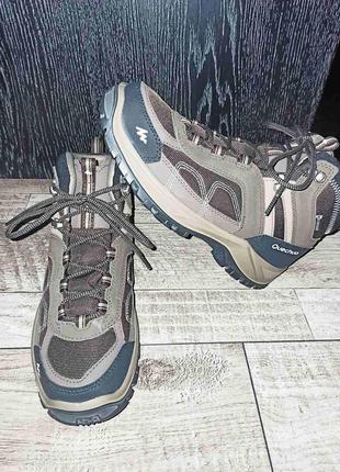 Трекинговые ботинки quechua forclaz 100 high novadry - р. 40- 25,5см6 фото