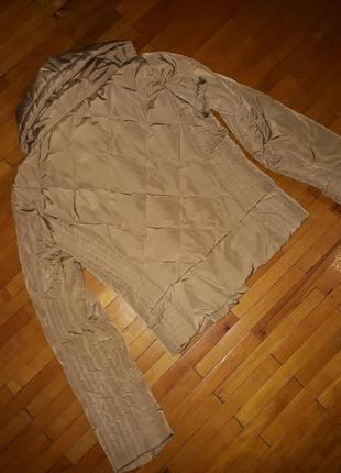Куртка mango пухова зимова демісезонна тілесна пуховик2 фото