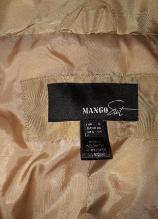 Куртка mango пухова зимова демісезонна тілесна пуховик3 фото