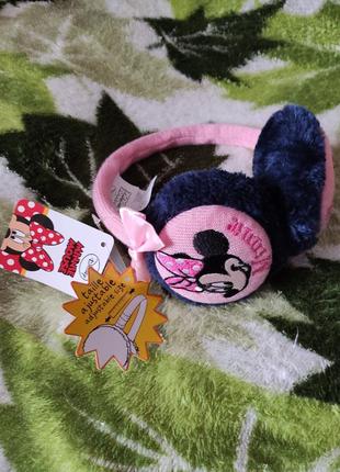 Дитячі теплі навушники мікі міні маус disney