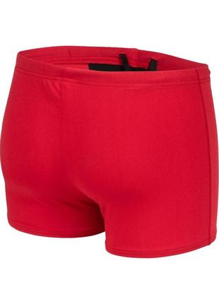 Плавки-боксеры для мальчиков  arena team swim short solid красный, белый дет 152см 004777-450 1522 фото