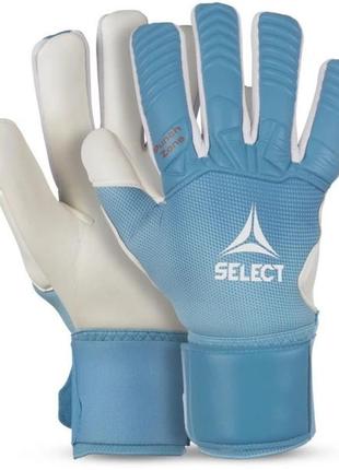 Перчатки вратарские select goalkeeper gloves 33 allround голубой, белый уни 10 (20см) 601331-410 103 фото