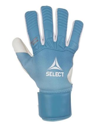 Перчатки вратарские select goalkeeper gloves 33 allround голубой, белый уни 10 (20см) 601331-410 10