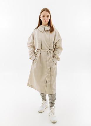 Женский тренч nike trench su бежевый m (7dfb4521-104 m)