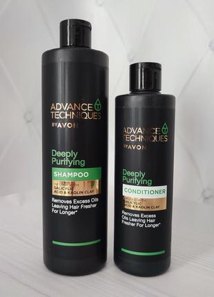 Набор для волос "глубокое очищение" advance techniques avon