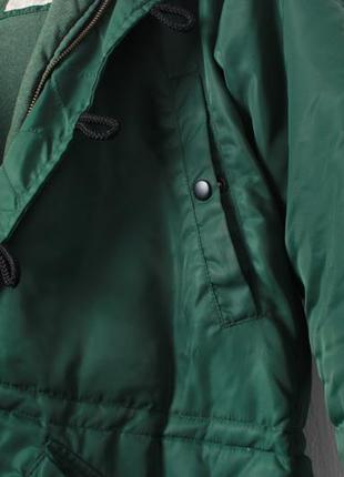 Мужская куртка парка зимняя аляска n-3b зеленая 2023 saturdays