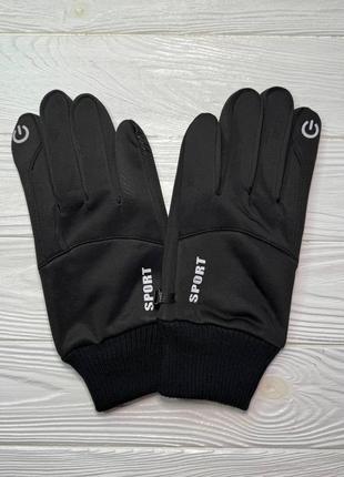 Зимние водонепроницаемые перчатки теплые для езды на велосипеде бега мотоцикла лыжного спорта сенсорные  флис6 фото