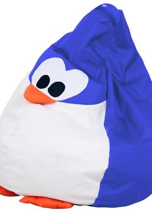 Кресло-груша пингвин  цвет голубой  размер 60*902 фото