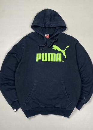 Мужское черное худи Puma