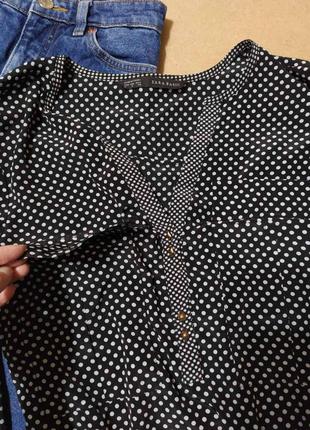 Блуза в горошек zara8 фото