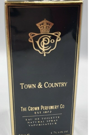 Town&amp;country the crown perfumery co. 50ml eau de toilette vaporisateur cellophan