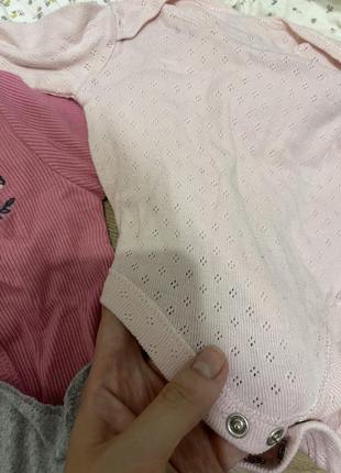 Набор одежды на новорожденную девочку аижама человечек кофта6 фото