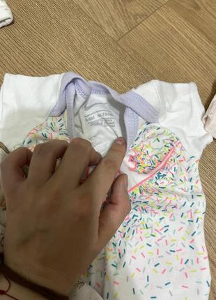 Набор для новорожденной девочки штаны боди песочник комбинезон7 фото