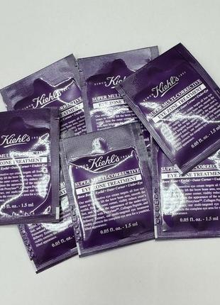 Kiehl's super multi-corrective eye zone treatment <unk> омолаживающий крем для глаз с ниацинамидом и пептидом коллагена, 1.5 ml