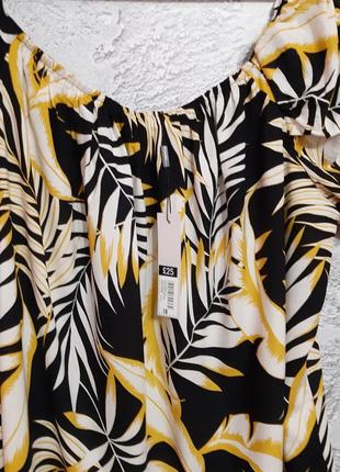 Шикарная натуральная блузочка в актуальный принт в размере 18 от бренда roman2 фото