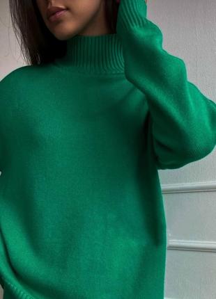 Нежный свитер в трендовых цветах, размер норма1 фото
