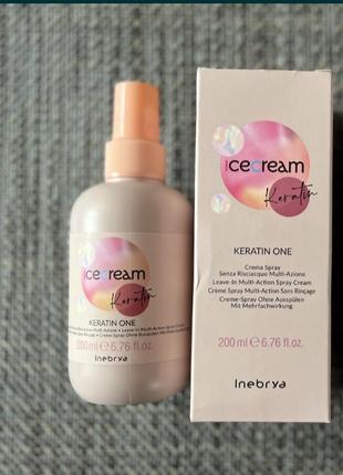 Багатофункціональний спрей з кератином 15 в 1 inebrya keratin one multi-action