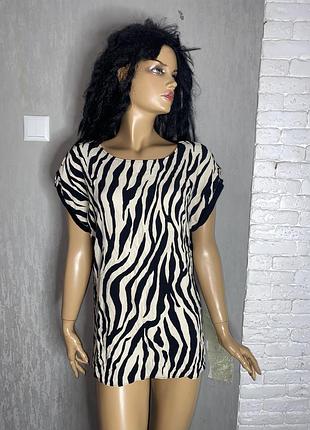 Блуза блузка з трикотажною спинкою f&f , xxxl 54р