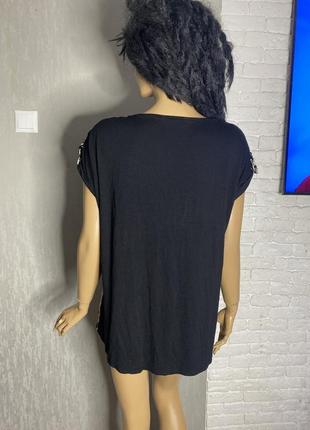 Блуза блузка з трикотажною спинкою f&f , xxxl 54р2 фото