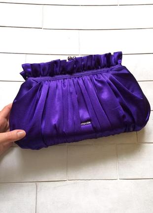 Клатч, дизайнерская вечерняя сумочка на цепочке uterque, оригинал3 фото
