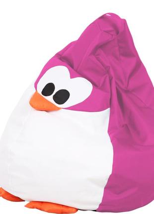 Кресло-груша пингвин  цвет розовый  размер 60*902 фото