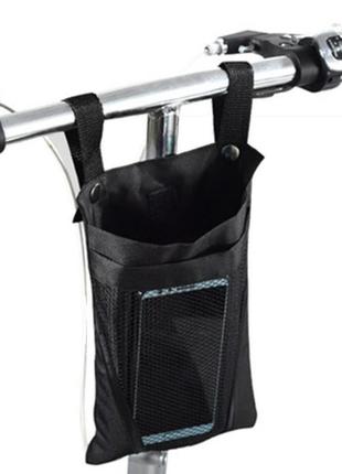 Велосипедна сумка колір чорний1 фото