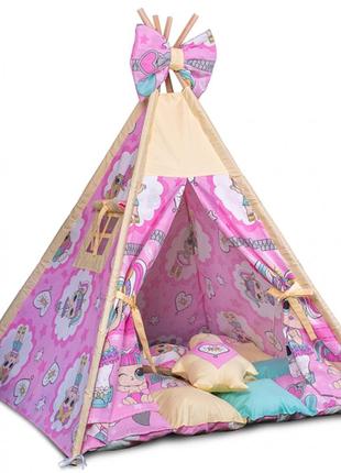 Детский домик вигвам , палатка  куклы3 фото