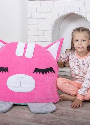 Детский спальный мешок котик цвет розовый размер s - 120*60