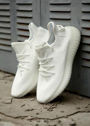 Adidas yeezy boost 350 v2 triple white мужские кроссовки