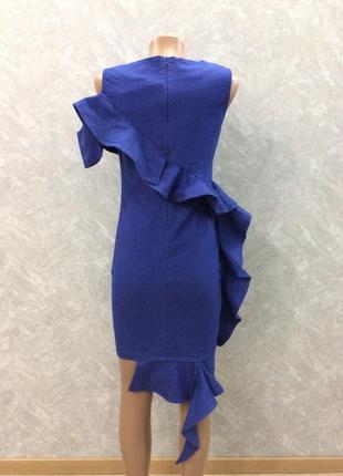 Платье джинсовое с воланами4 фото