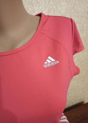 Персиковая футболка adidas3 фото