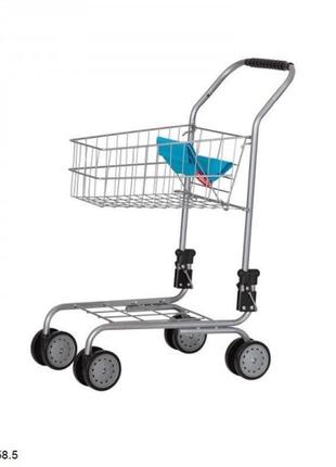 Візок для супермаркету металевий іграшковий carrello trolley 9328b