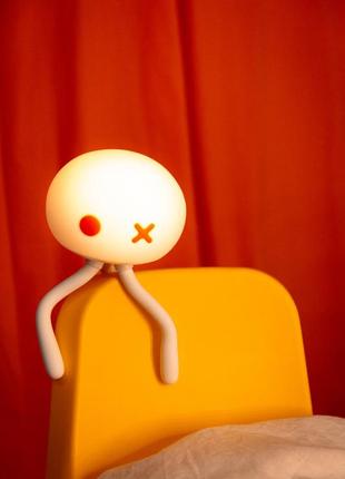 Светильник-ночник медуза со встроенным аккумулятором (розовый)