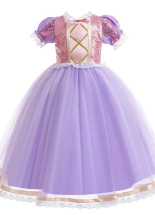 Сукня рапунцель для дівчинки, фіолетова