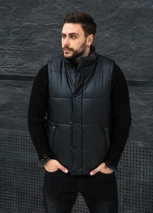 Жилетка дута чорний s