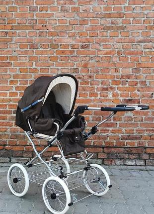 Детская комбинированная коляска 2 в 1 eichhorn kinderwagen коричневая (419rfs-l04-eva-0)