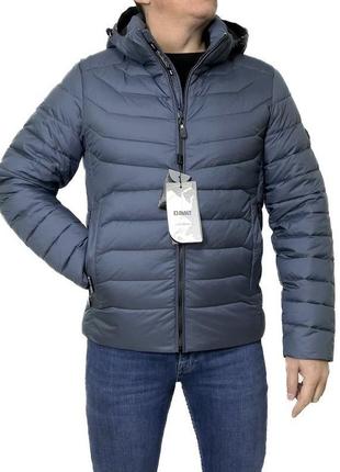 Куртка чоловіча зимова / black vinyl / ocean grey / люкс якості / коротка