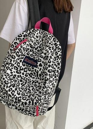 Женский городской леопардовый рюкзак mrmibag