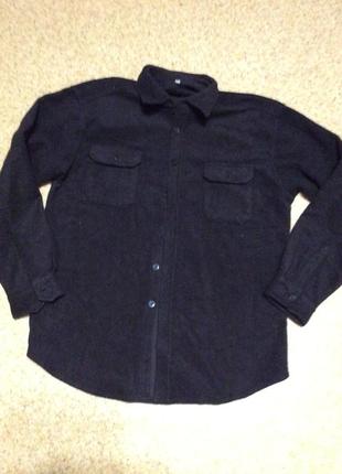 Рубашка теплая толстовка флисовая кофта р.xl 50-522 фото