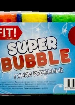 Губка кухонна profit super bubble 5шт